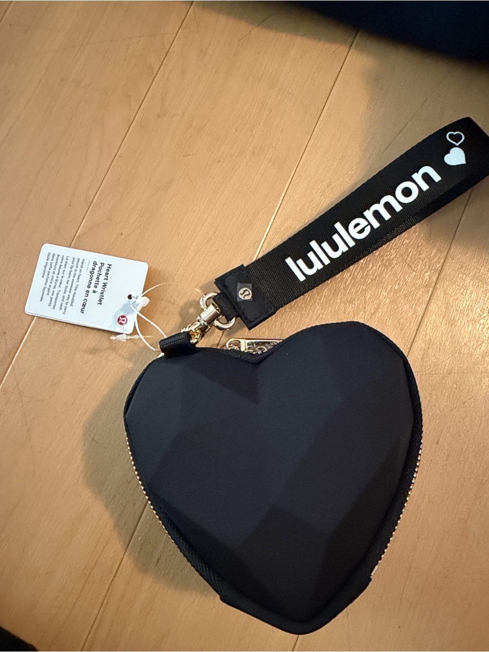Lululemon Dual Pouch Wristlet *Heart NWT SOLD OUT - Picture 2 of 4